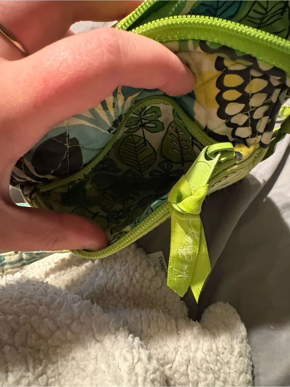 2 Vera Bradley Floral Bags in Green Multi color